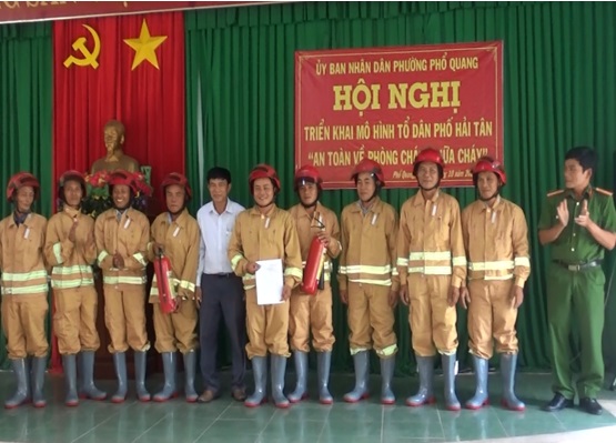 Phổ Quang: Ra mắt mô hình an toàn phòng cháy, chữa cháy tại tổ dân phố Hải Tân