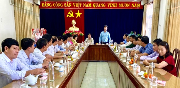 Lãnh đạo thị xã Đức Phổ tiếp Đoàn công tác của quận Phú Nhuận, Thành phố Hồ Chí Minh