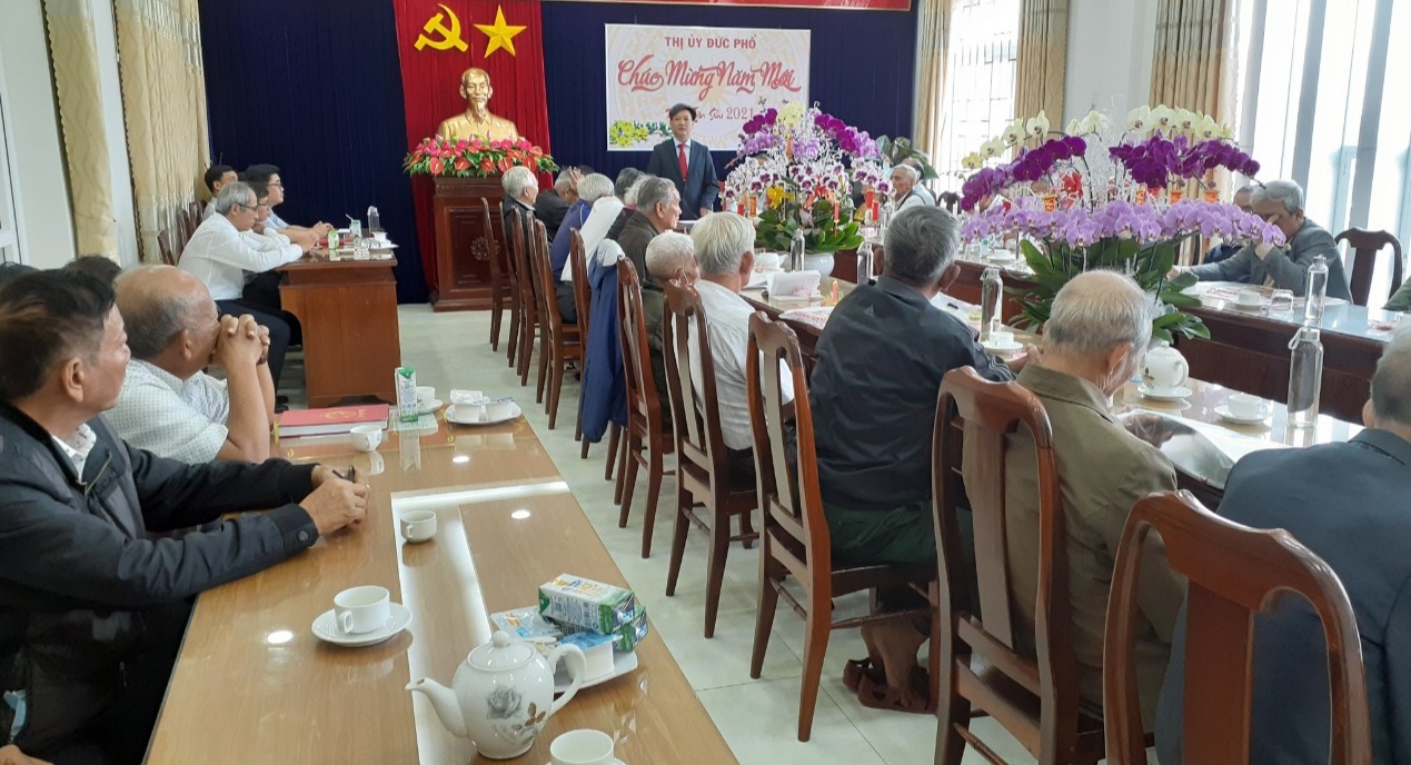 Thị ủy Đức Phổ tổ chức gặp mặt Câu lạc bộ Nguyễn Nghiêm nhân dịp xuân mới Tân Sửu 2021