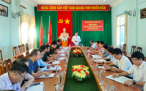Đảng ủy quân sự thị xã ra Quyết định lãnh đạo nhiệm vụ 6 tháng cuối năm 2023