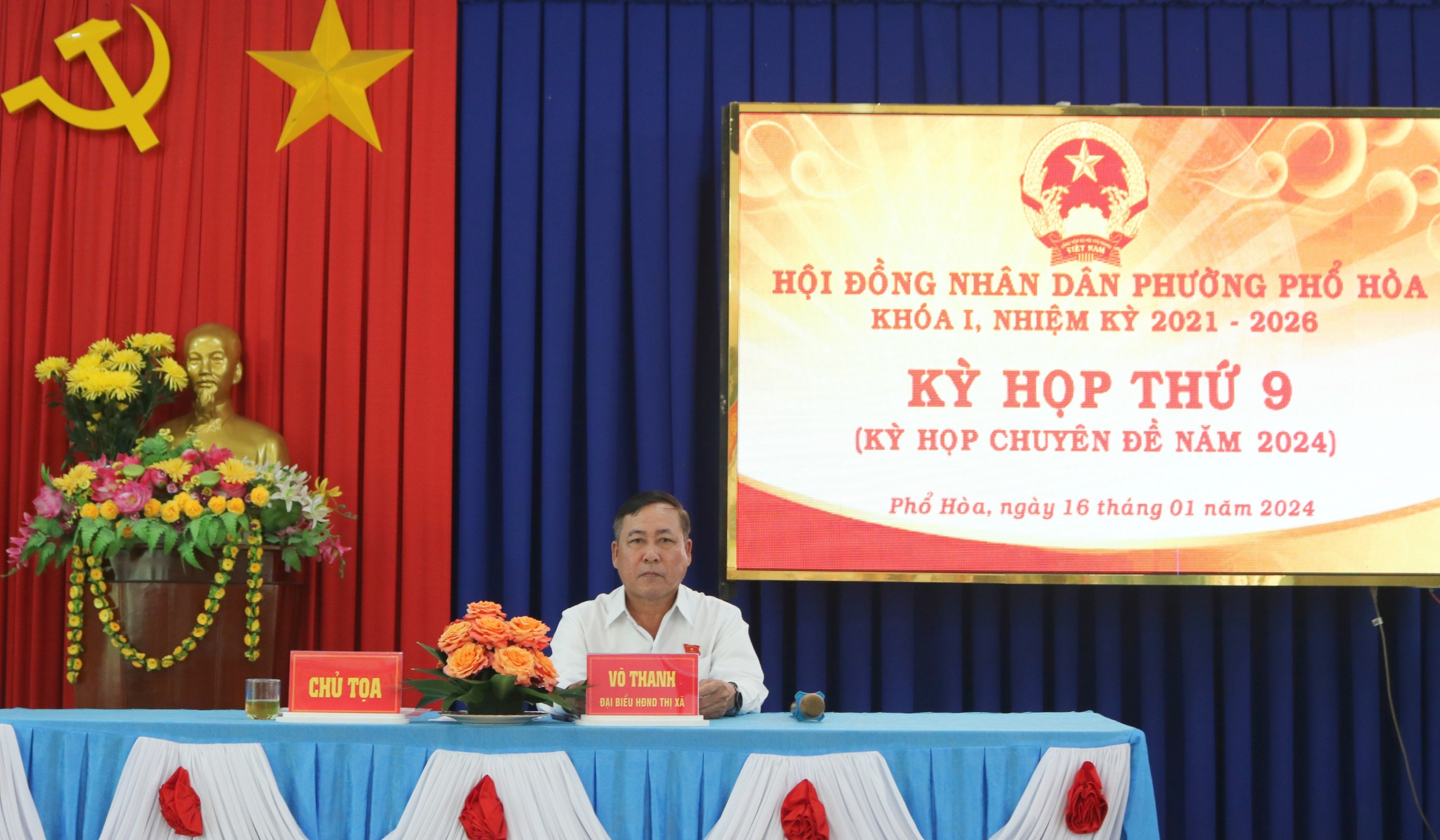 HĐND phường Phổ Hòa tổ chức kỳ họp chuyên bầu bổ sung chức danh Phó Chủ tịch HĐND phường