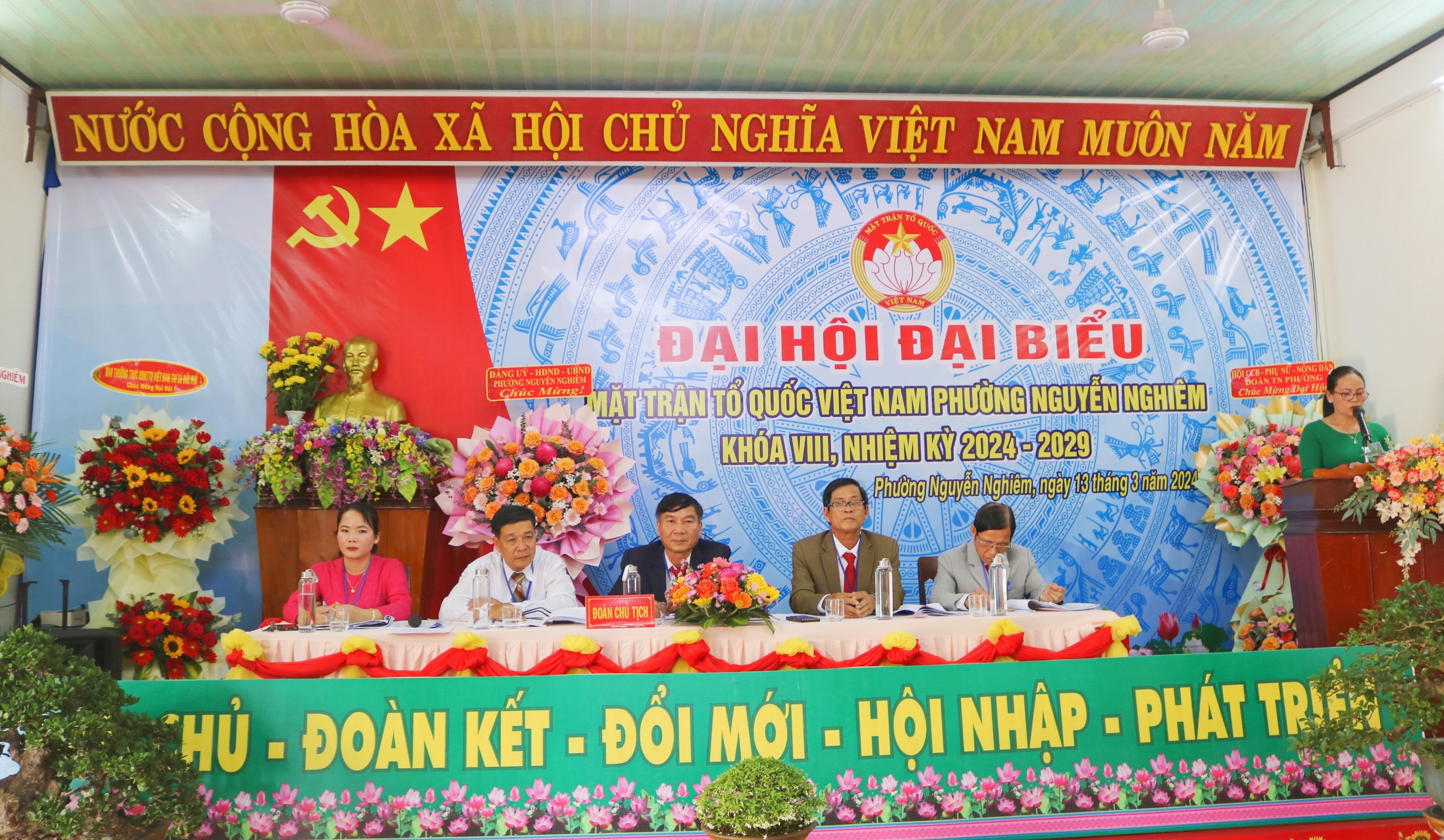 Ủy ban MTTQ Việt Nam Phường Nguyễn Nghiêm tổ chức Đại hội đại biểu nhiệm kỳ 2024 – 2029