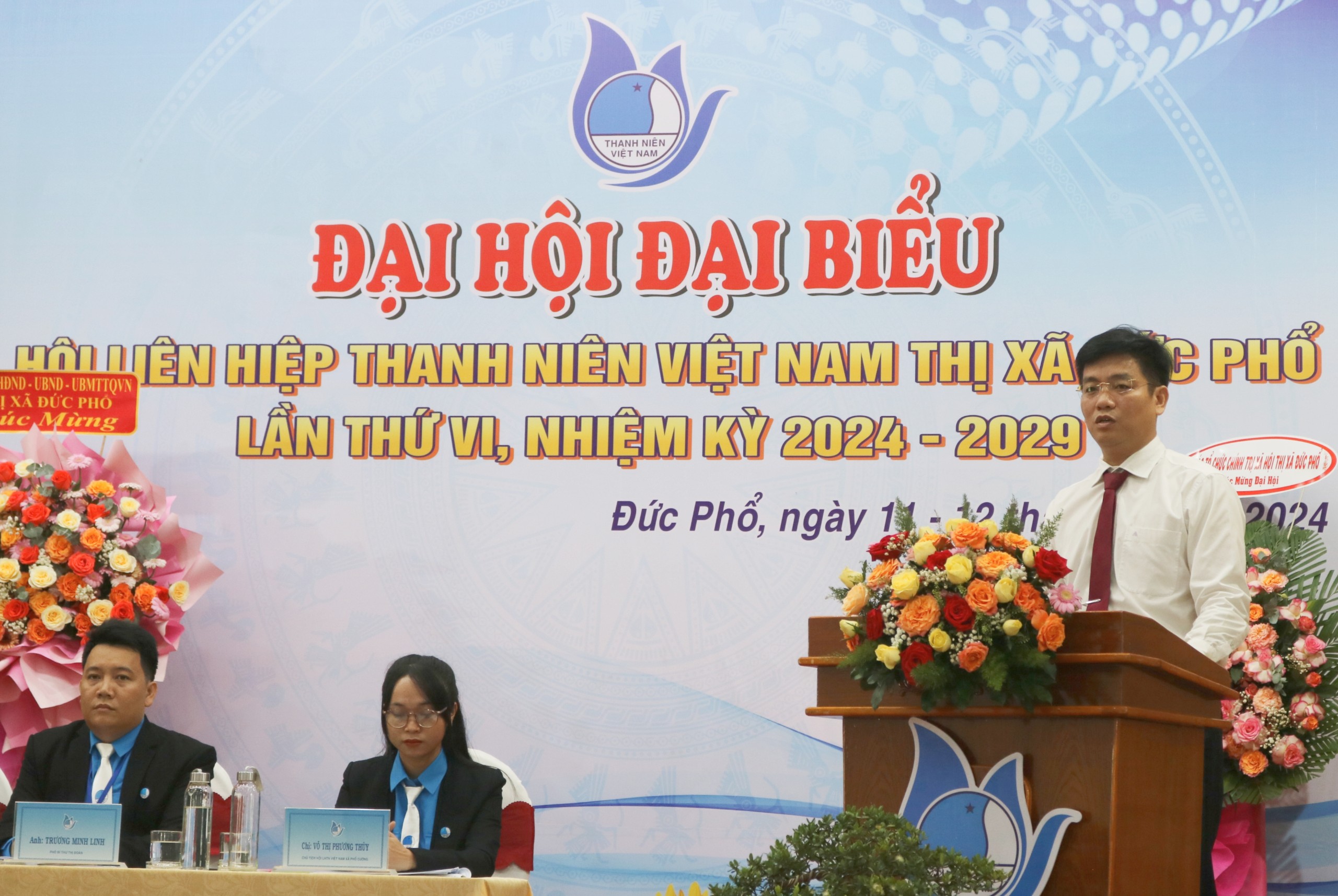 Đại hội đại biểu Hội Liên hiệp Thanh niên Việt Nam thị xã Đức Phổ lần thứ VI, nhiệm kỳ 2024 - 2029