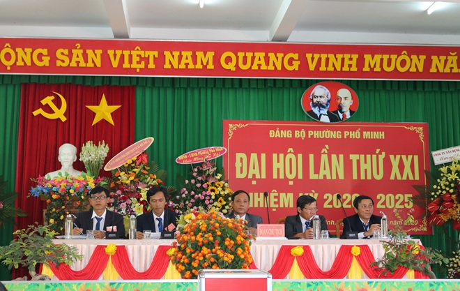Đảng bộ phường Phổ Minh tổ chức Đại hội đại biểu lần thứ XXI