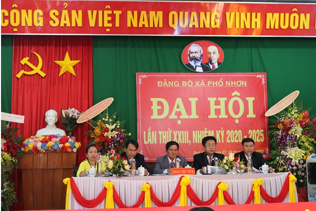 Đảng bộ xã Phổ Nhơn tổ chức Đại hội lần thứ XXIII