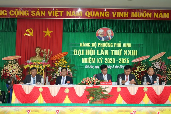 Đảng bộ phường Phổ Vinh tổ chức Đại hội lần thứ XXIII