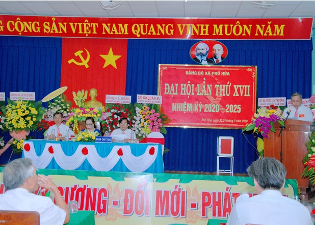 Đảng bộ phường Phổ Hòa tổ chức Đại hội lần thứ XVII