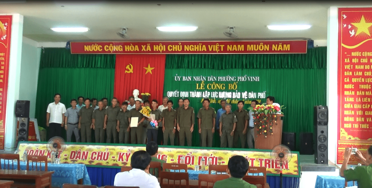 Ra mắt Ban Bảo vệ dân phố phường Phổ Vinh