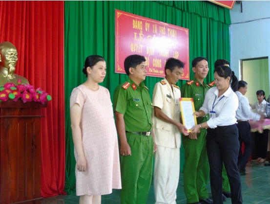 Thành lập Chi bộ Công an xã Phổ Thuận