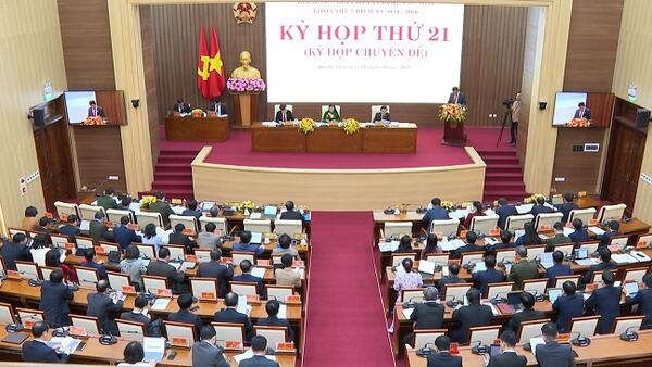 Kỳ họp thứ 21, HĐND tỉnh thông qua nhiều nội dung quan trọng