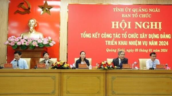 Bí thư Tỉnh ủy Bùi Thị Quỳnh Vân chủ trì Hội nghị tổng kết công tác xây dựng Đảng năm 2023