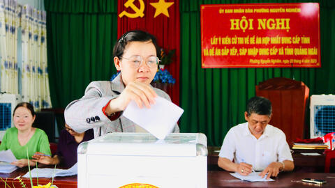 Thị xã Đức Phổ lấy ý kiến cử tri về Đề án hợp nhất đơn vị hành chính cấp tỉnh và sắp xếp, sáp nhập đơn vị hành chính cấp xã