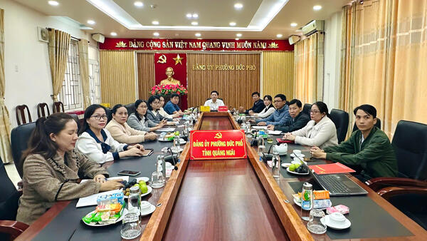 PHƯỜNG ĐỨC PHỔ THAM DỰ HỘI NGHỊ TỔNG KẾT  CÔNG TÁC TỔ CHỨC XÂY DỰNG ĐẢNG NĂM 2025