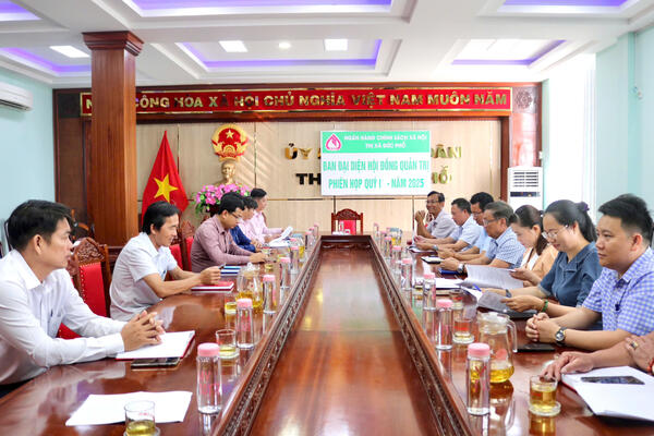 Ban đại diện Hội đồng quản trị Ngân hàng Chính sách xã hội thị xã Đức Phổ triển khai công tác Quý II năm 2025